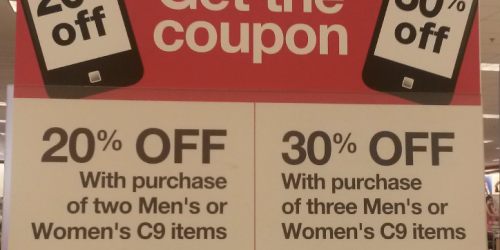 Target: Up to 30% Off C9 Clothing & Shoes (+ Stackable 20% Off Women’s Clearance Clothing Cartwheel!)