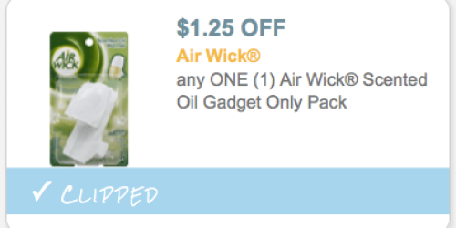 $1.25/1 AirWick Scented Oil Coupon (RESET!) = Better Than Free Scented Oil Warmer at Walmart