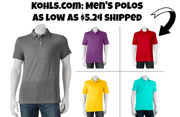 Kohl's.com: Men's Polos As Low As $5.24 Shipped (Regularly Up to $30 ...