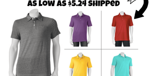 Kohl’s.com: Men’s Polos As Low As $5.24 Shipped (Regularly Up to $30) – Multiple Colors Available