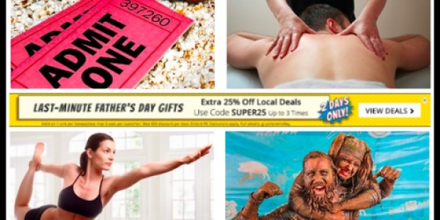25% Off ANY THREE Local Groupons (Two Days Only)