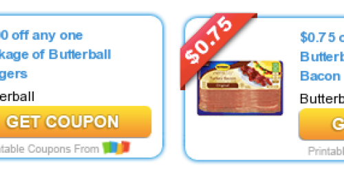 New Butterball Turkey Bacon & Burgers Coupons = Turkey Bacon ONLY 34¢ at Walgreens This Week