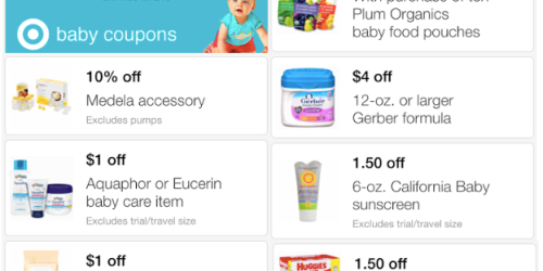 Target: New Baby Mobile Coupons (Including Medela, Burt’s Bees, Plum Organics, Huggies& More)