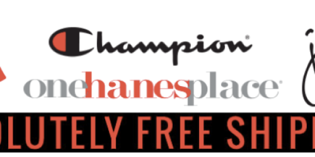 Free Shipping on Champion, Hanes, Just My Size, & OneHanesPlace + Great Clearance Deals
