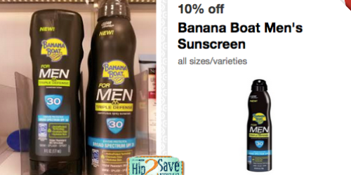 Target: Banana Boat Men’s Sunscreen as Low as $1.87 + Awesome Deals on Coppertone & Old Spice