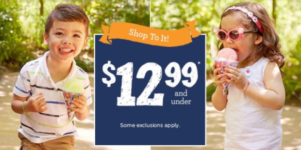 Gymboree.com: Free Shipping on ALL Orders + $12.99 & Under Sale = Sunglasses Only $1.99 Shipped + More