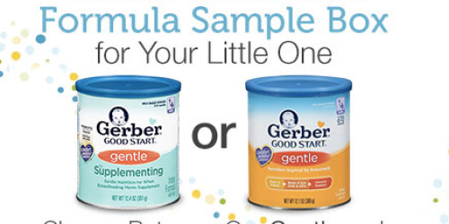 *FREE* Gerber Good Start Gentle Formula – $17.99 Value (Amazon Mom Members Only)