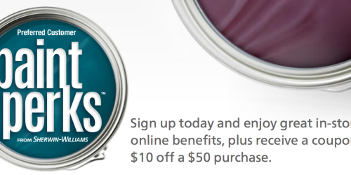 Sign Up for Sherwin Williams Paint Perks, Get $10 Off $50 Coupon (+ Get Exclusive Sale Alerts, Tips, & More)