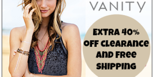 Vanity.com: Extra 40% Off Clearance + FREE Shipping = Great Deals on Scarves, Shoes, Earrings & More