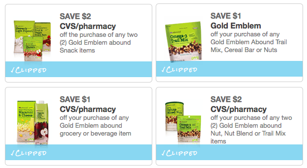 CVS: FREE Gold Emblem Abound Snacks