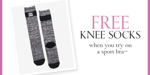 Victoria’s Secret: Free Knee Socks When You Try on Sports Bra (No Purchase Necessary)