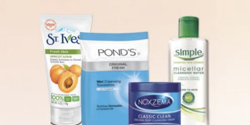 Walgreens: $1.50/1 Select Unilever Face Care Products (Noxzema, Pond’s, Simple, or St. Ives)