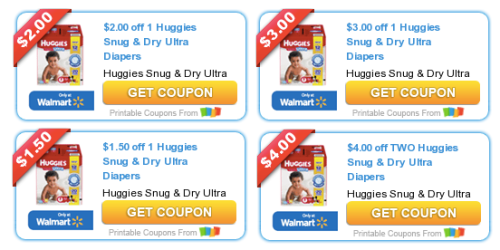 *NEW* $10.50 Worth of Huggies Diapers Coupons = ONLY $4.87 Each at Walgreens This Week