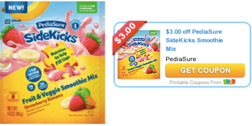 *New* $3/1 PediaSure SideKicks Fruit & Vegetable Smoothie Mix Coupon