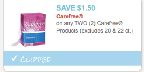 Target: Carefree Liners 60-Count Only 57¢ Each