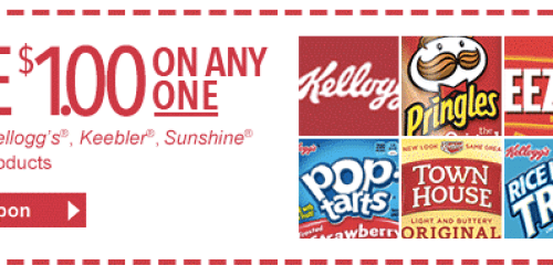 High Value $1/1 Kellogg’s, Keebler, Sunshine or Pringles Product Coupon (Check Inbox)