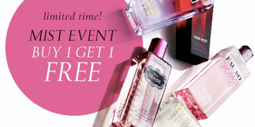 Victoria’s Secret: Buy 1 Fragrance Mist and Get 1 Free (+ Nice Deal on PINK Bra and Tank)