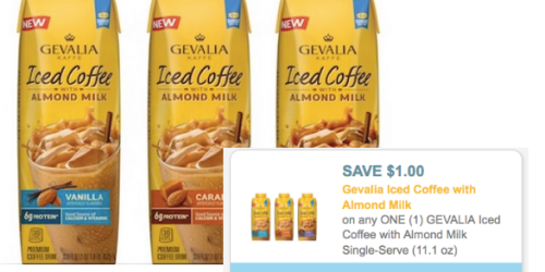 $1/1 Gevalia Iced Coffee with Almond Milk Single Serve Coupon (Reset!) = Only 59¢ at Target