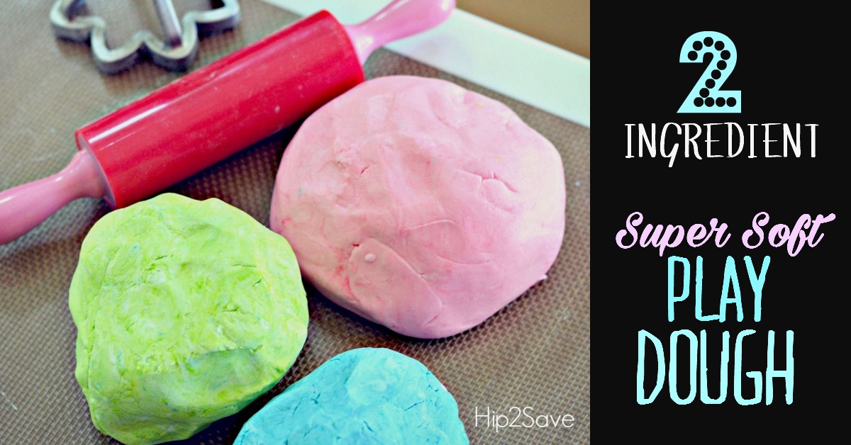 Homemade 2 Ingredient Play Dough Hip2Save
