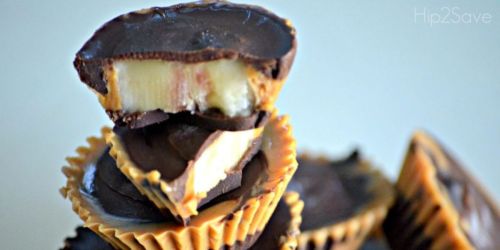 Homemade Banana Peanut Butter Cups (Only 4 Ingredients Needed)