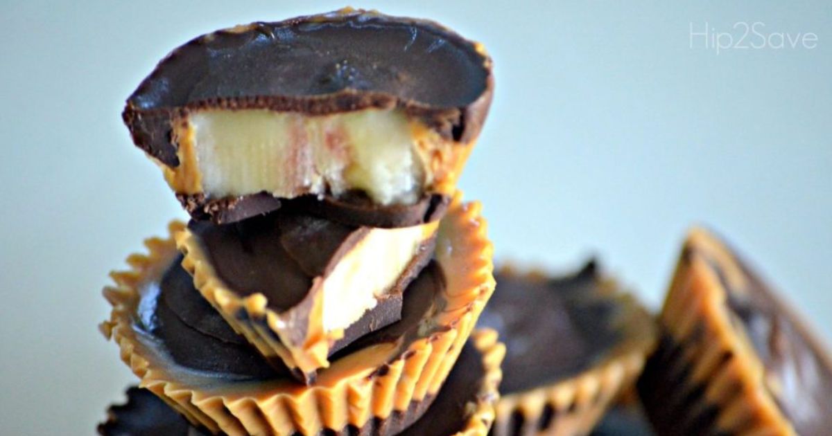 Banana Peanut Butter Cups - Easy Dessert | Exclusive Hip2Save Recipe