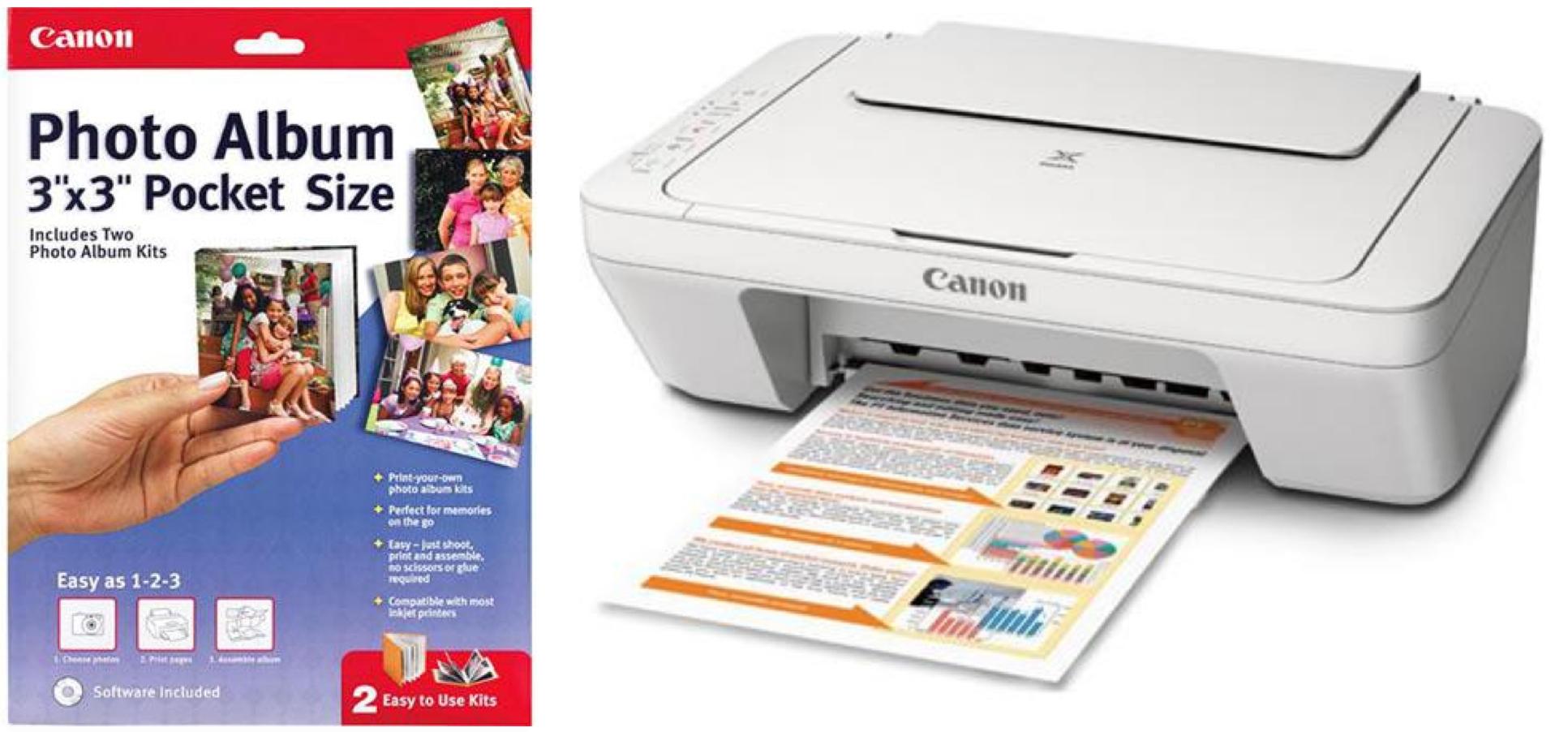 Canon PIXMA Inkjet Photo AllinOne Printer + Photo Album