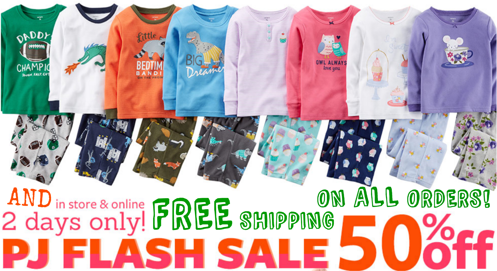 Carter's & OshKosh B’Gosh: FREE Shipping On ALL Orders + 50% Off PJ ...