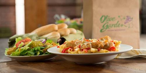 Olive Garden: Up to 20% Off Entire Check (Thru 8/2)