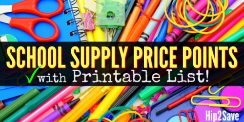 Hip2Save’s School Supply Price Points (+ Free Printable Spreadsheet)