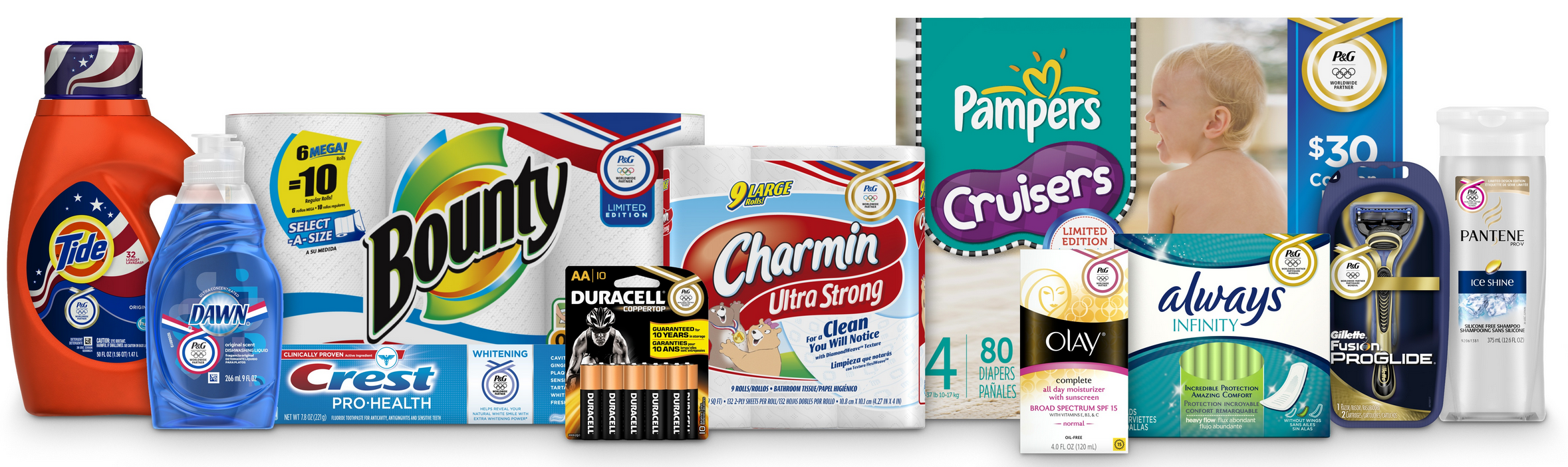 is Giving Away $15 in Free Money When You Shop Tide, Bounty, Pampers  and More P&G Brands