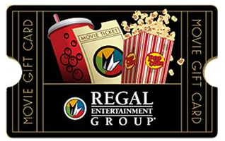 $25 Regal Cinemas Gift Card ONLY $20