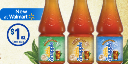 *NEW* Buy 2 Get 1 FREE Snapple Straight Up Teas Coupon = Only 67¢ Each at Walmart