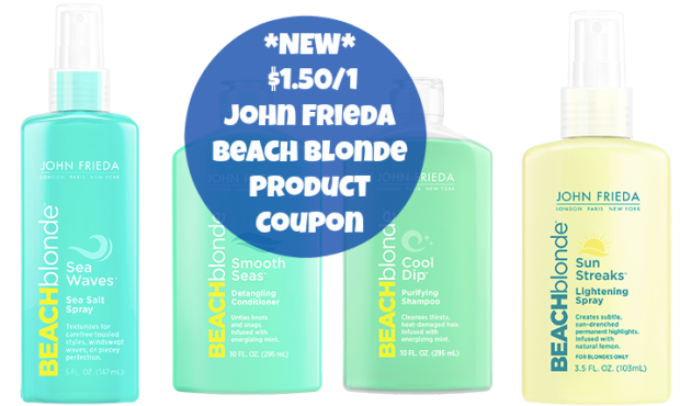 *NEW* $1.50/1 John Frieda Beach Blonde Product Coupon (+ Free Frizz ...