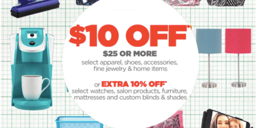 JCPenney: *NEW* $10 Off $25 Purchase Coupon – Includes Sale & Clearance Items (In-Store & Online)