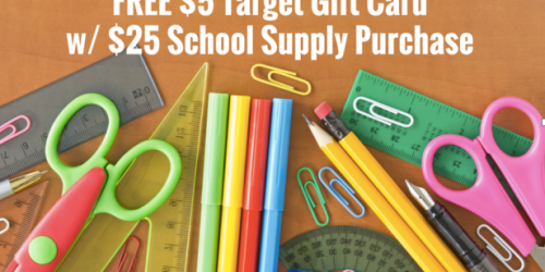 *NEW* Target Mobile Coupon: FREE $5 Target Gift Card w/ $25 School Supply Purchase