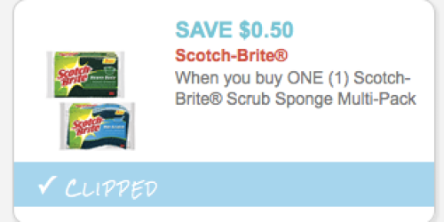 *NEW* $0.50/1 Scotch-Brite Scrub Sponge Multipack Coupon = 77¢ Per Sponge at Target