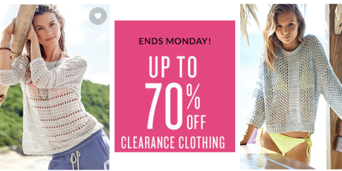 Victoria’s Secret: 70% Off Clearance + Extra 25% Off Already-Reduced Styles & Free Shipping on $50