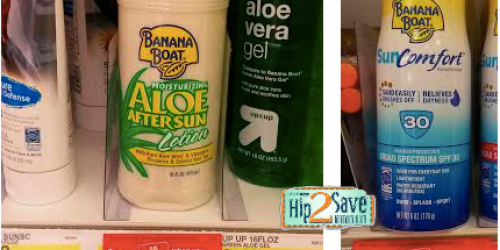 Target: Banana Boat Aloe After Sun Lotion Only 49¢ (After Gift Card) + Nice Deal on Sunscreen