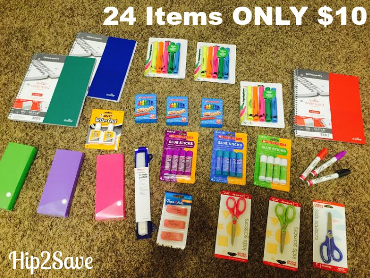 OfficeMax/Depot 24 School Supplies ONLY 10