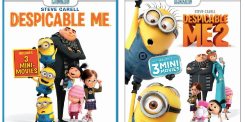 BestBuy: Despicable Me or Despicable Me 2 DVD, FREE Minions Cinch Sack + FREE Movie Money ONLY $4.99