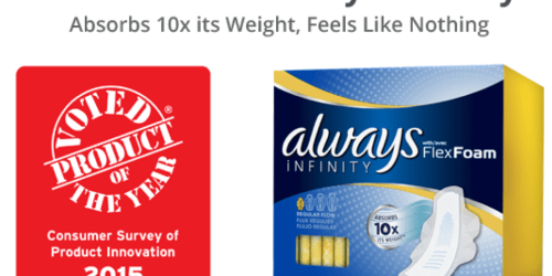 FREE Sample of Always Infinity with FlexFoam Pads