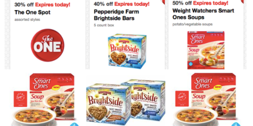 Target: 30% Off The One Spot, 50% Off Weight Watchers, 40% Off Pepperidge Farm (Today Only!)