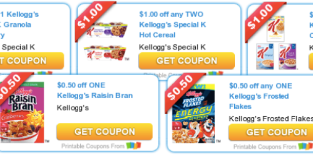 FIVE *New* Kellogg’s Cereal Coupons