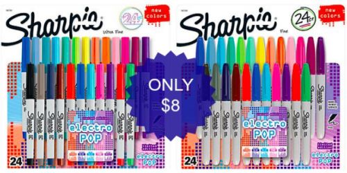 Office Depot/Max: 20% Off One Item = Sharpie Markers 24 Count Packs ONLY $8