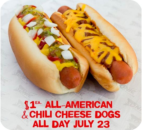 National Hot Dog Day: Cheap Hot Dogs Tomorrow (Sonic Drive-In, 7-Eleven ...