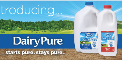 $1/1 DairyPure Milk or Cream Product Coupon (RESET!) = 1-Quart Only 58¢ at Walmart + MORE