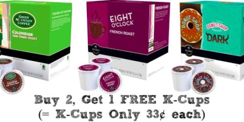 Target.com: Buy 2 Get 1 FREE K-Cups = Only 33¢ Each