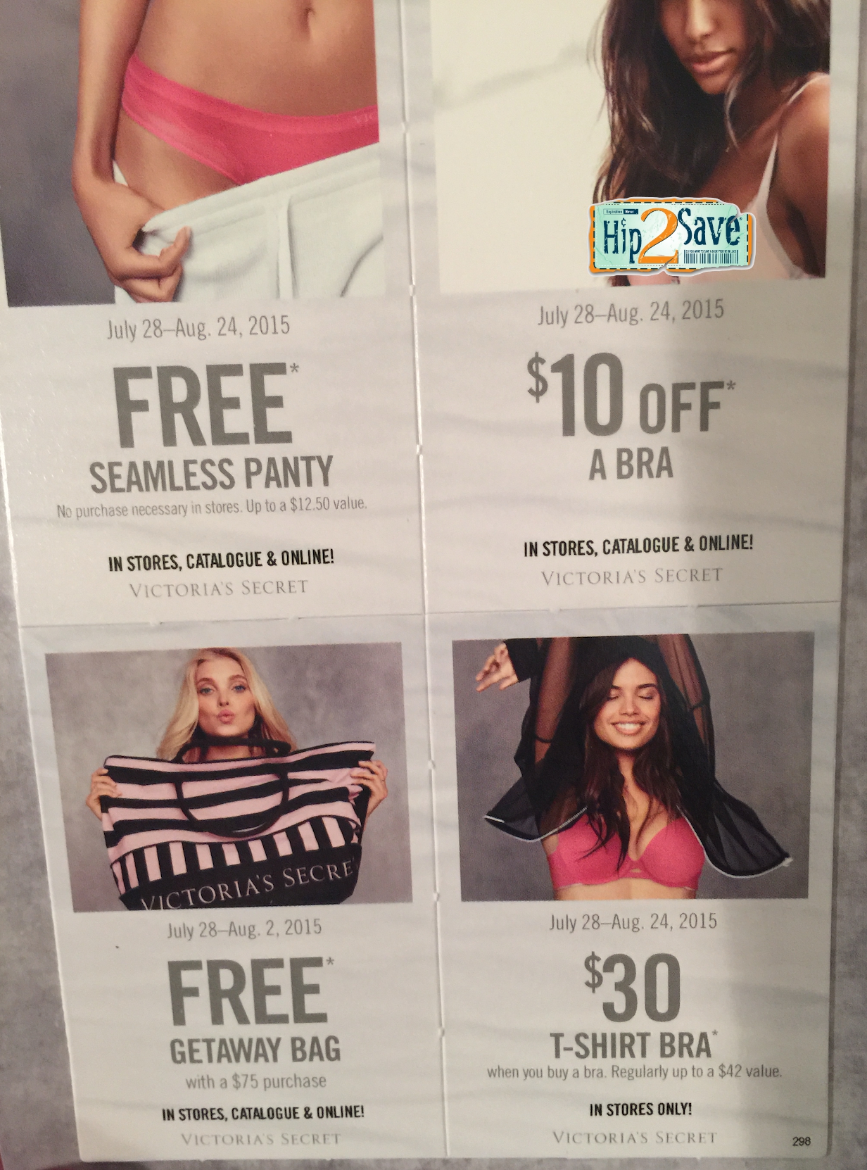 Victoria's Secret: FREE Seamless or Cotton Panty, $10 Off Bra Purchase, +  More (Check Your Mailbox!)