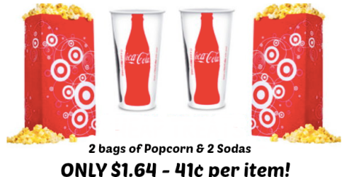 Target: 2 Bags of Popcorn & 2 Sodas Only $1.46 + Dr. Pepper 12-Packs Only $1.83 & More