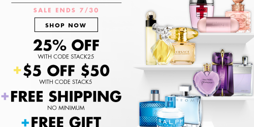 Perfumania.com: FREE Shipping & 25% Off = Great Deals on GUESS Gift Sets, EOS Lip Balms & More